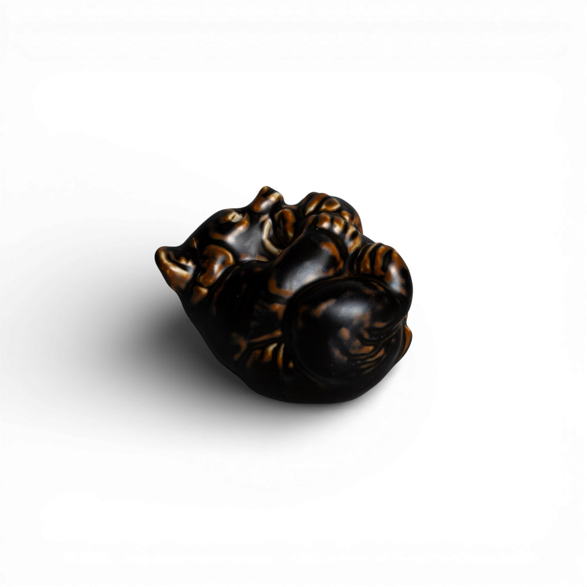 Royal Copenhagen Statuina in Gres "Orso Gioca" Cod 21434 decorazione porcellana da collezione, 6 cm