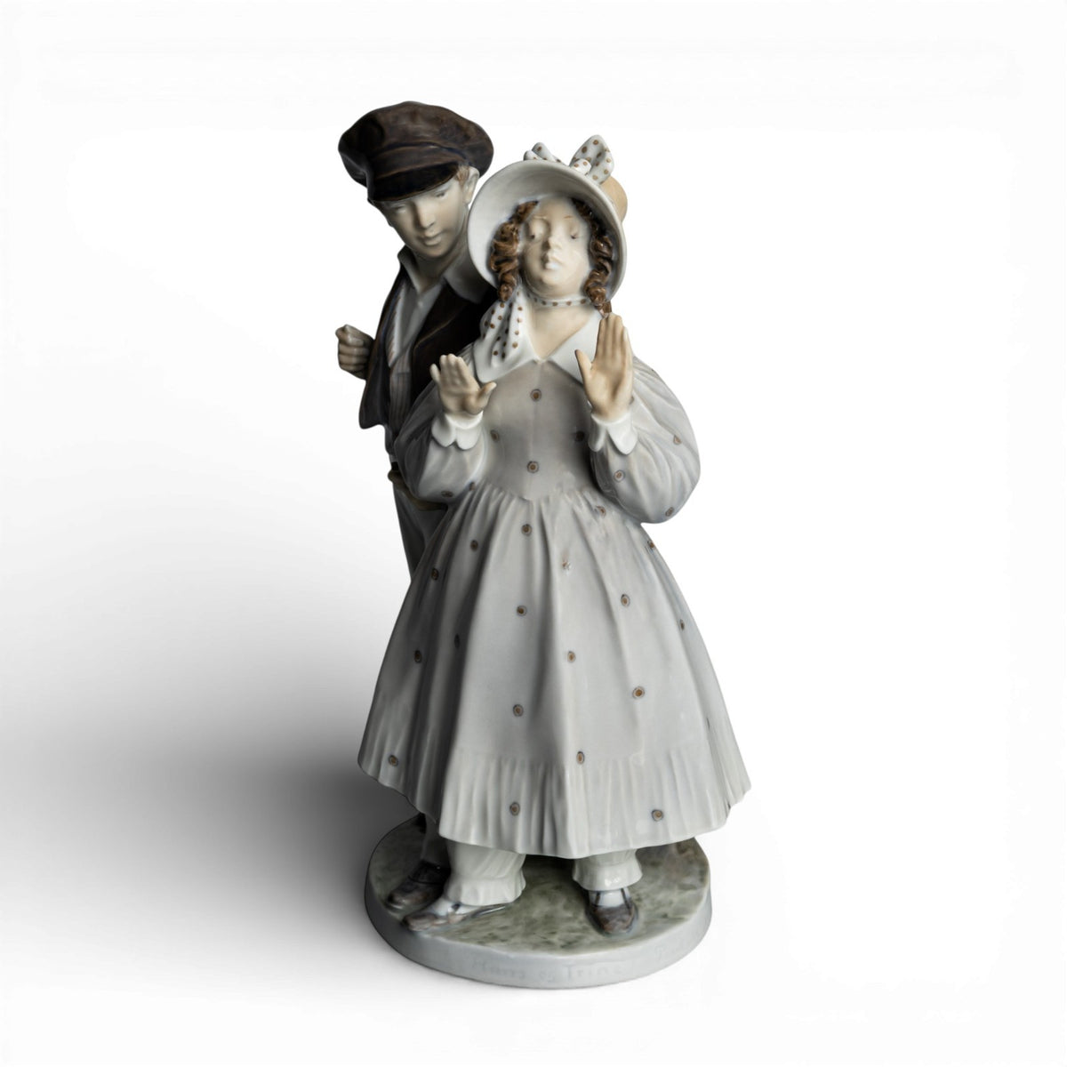 Statuina in "Hans e Trine" Cod 1783 Royal Copenhagen porcellana autentica, 22 cm