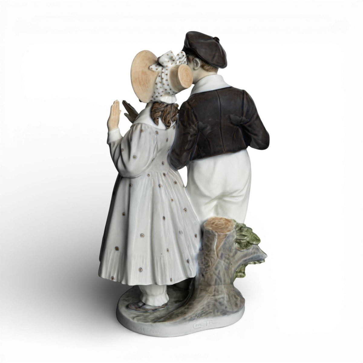 Royal Copenhagen Statuina in "Hans e Trine" Cod 1783 decorazione porcellana da collezione, 22 cm