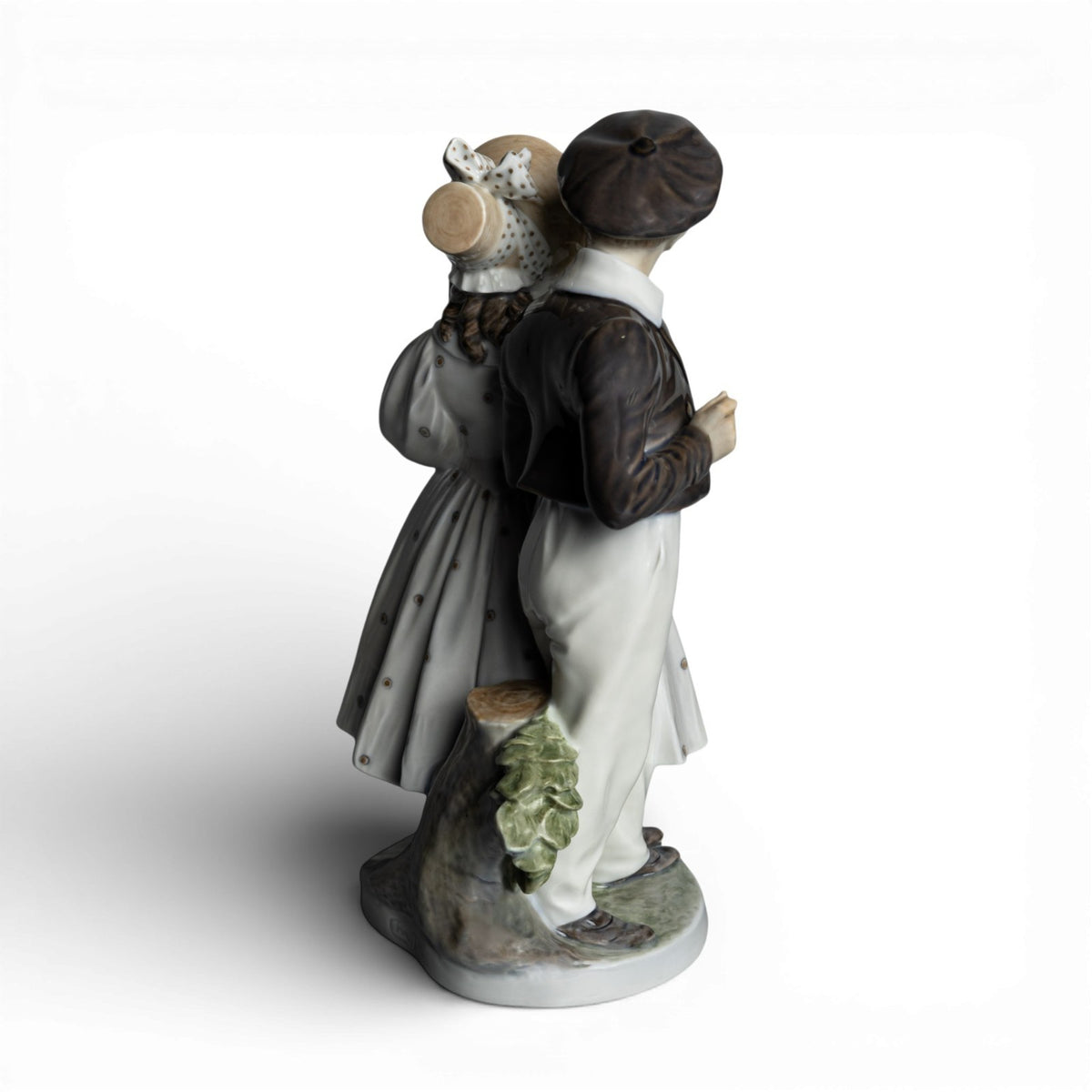 Royal Copenhagen porcellana Statuina in "Hans e Trine" Cod 1783 d'antiquariato, 22 cm