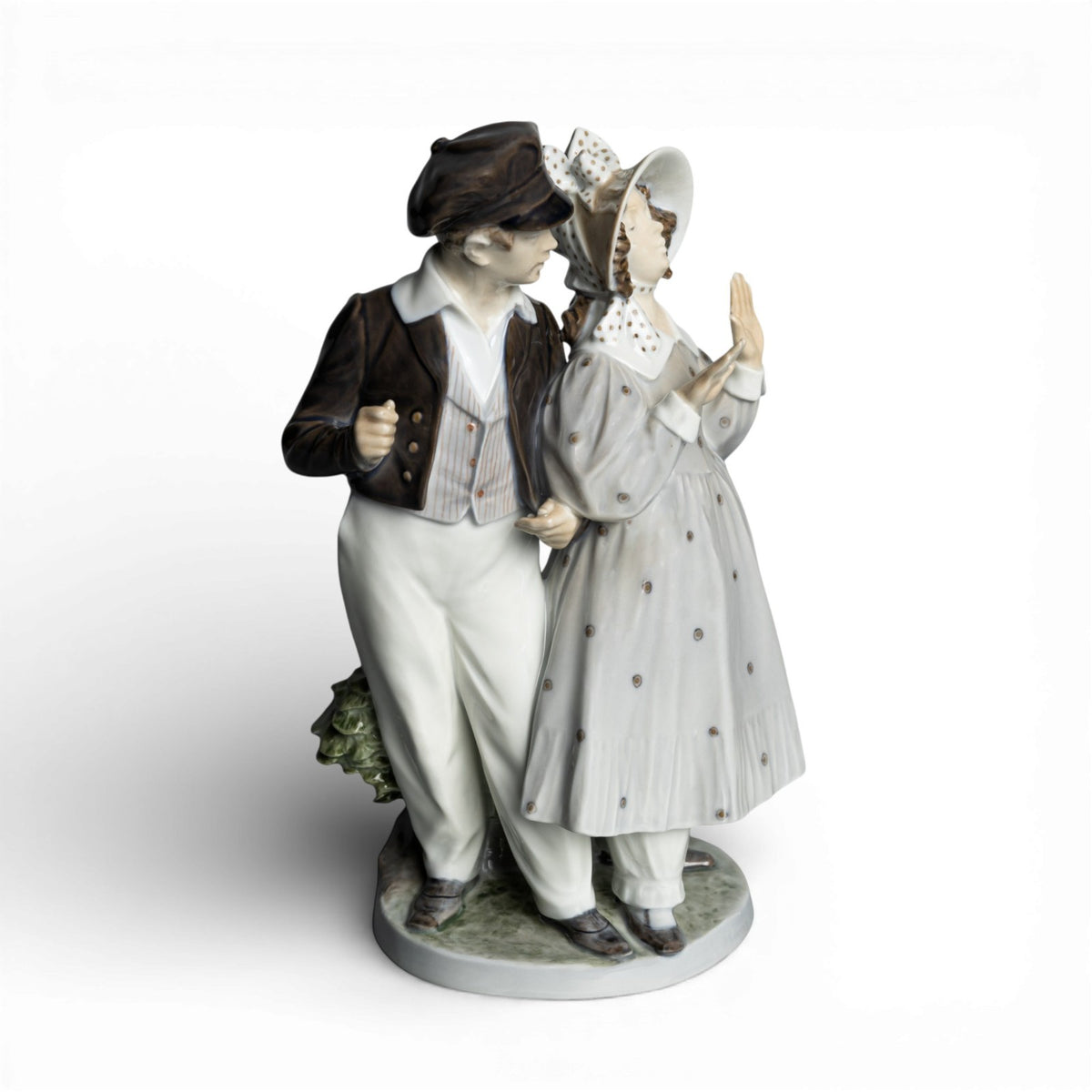Statuina in "Hans e Trine" Cod 1783 porcellana pezzo raro da collezione, 22 cm