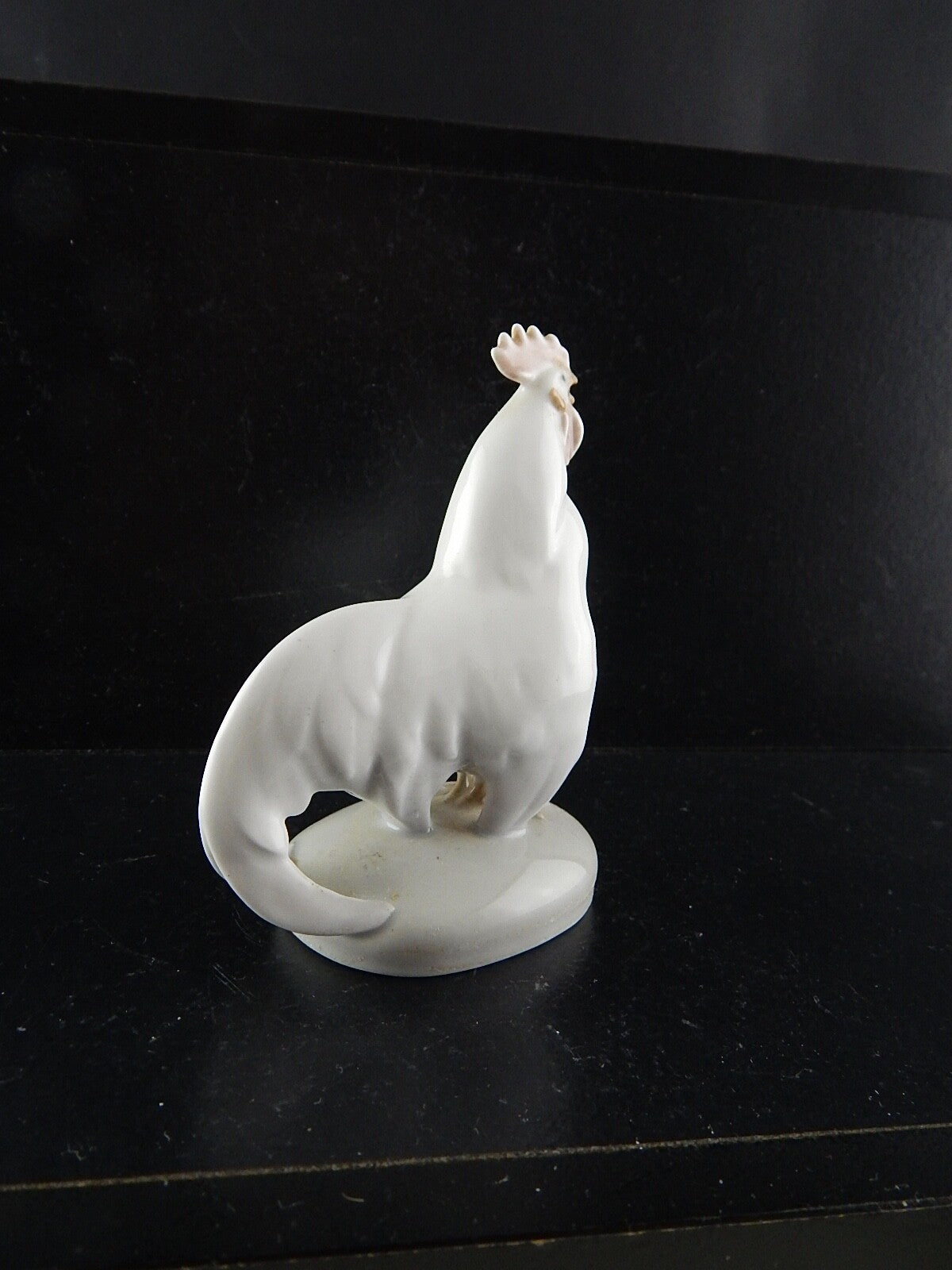 Statuina in "Il Gallo" Cod 1126 porcellana pezzo da collezione, 11 cm