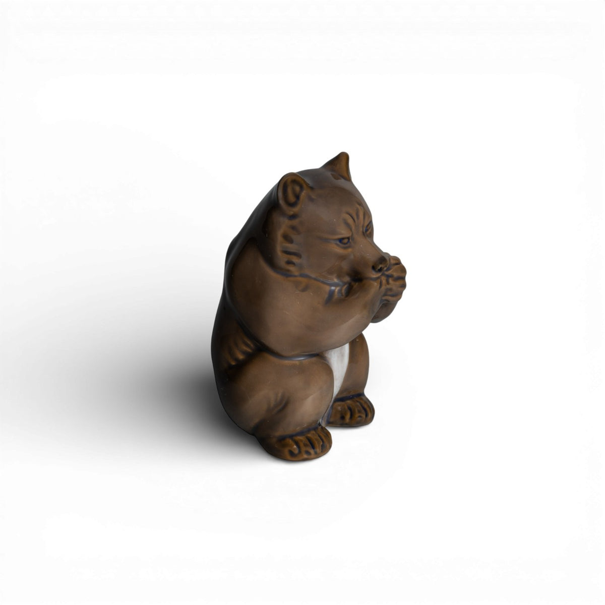 Statuina in "Orso Bruno" Cod 3014 Royal Copenhagen porcellana autentica, 10 cm