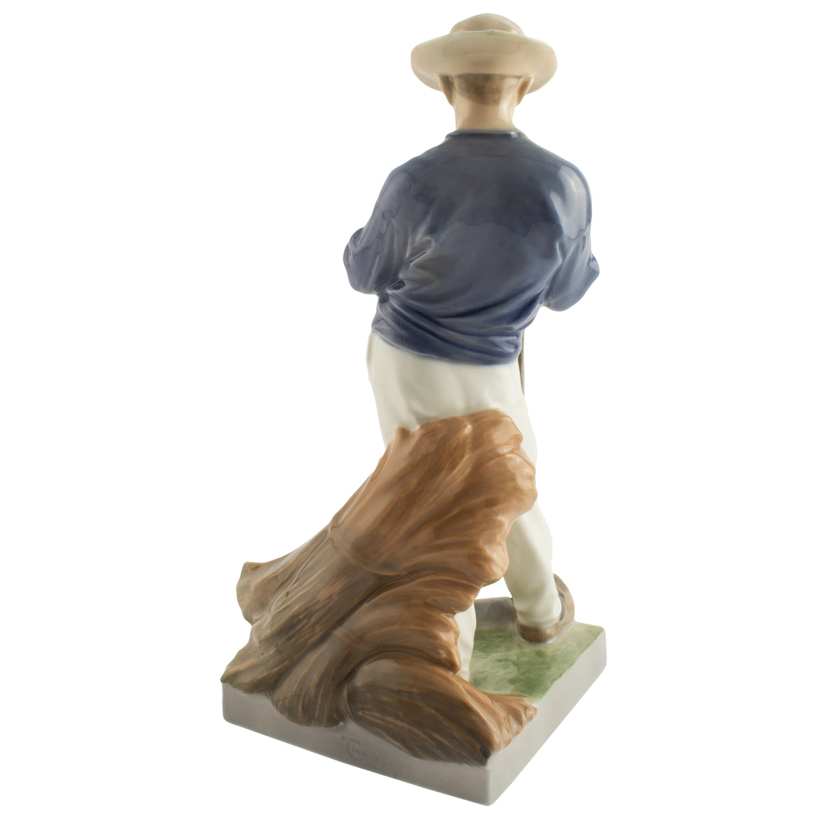 Royal Copenhagen Statuina in "Uomo con Falce" Cod 685 decorazione porcellana da collezione, 25 cm