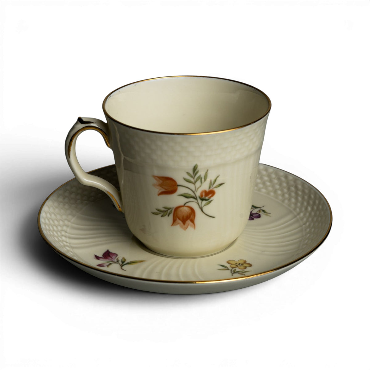 royal copenhagen tazzina caffè frijsenborg porcellana marchio corona tre onde retro base