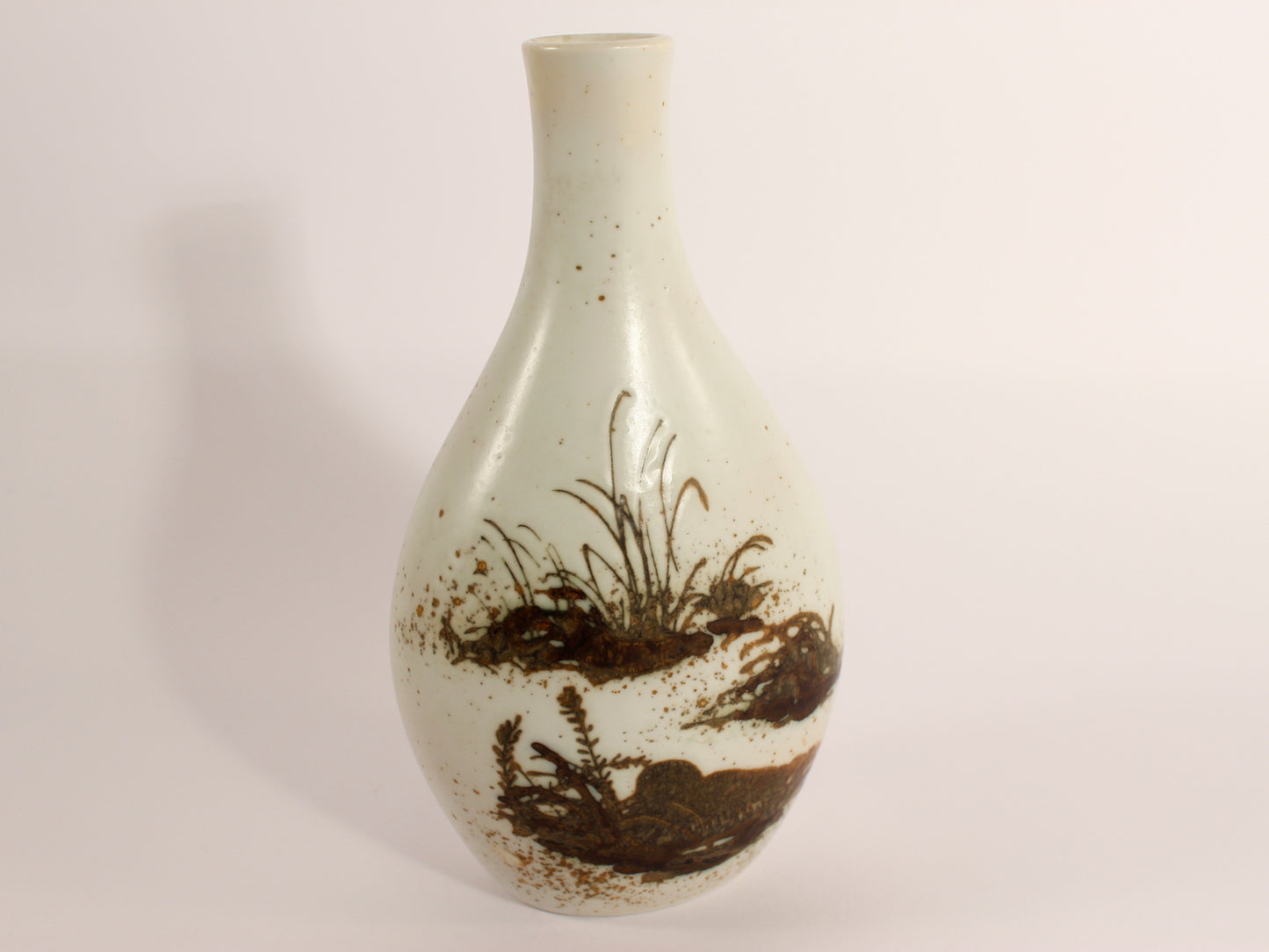 Royal Copenhagen Vaso Fajance "Diana Vase" Nils Thorsson porcellana dipinta a mano, cm 19