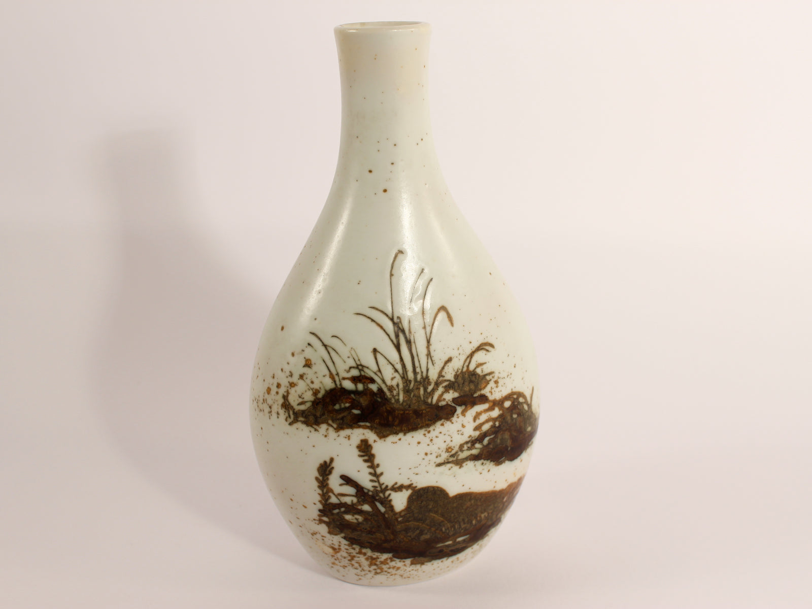 Royal Copenhagen Vaso Fajance "Diana Vase" Nils Thorsson porcellana dipinta a mano, cm 19