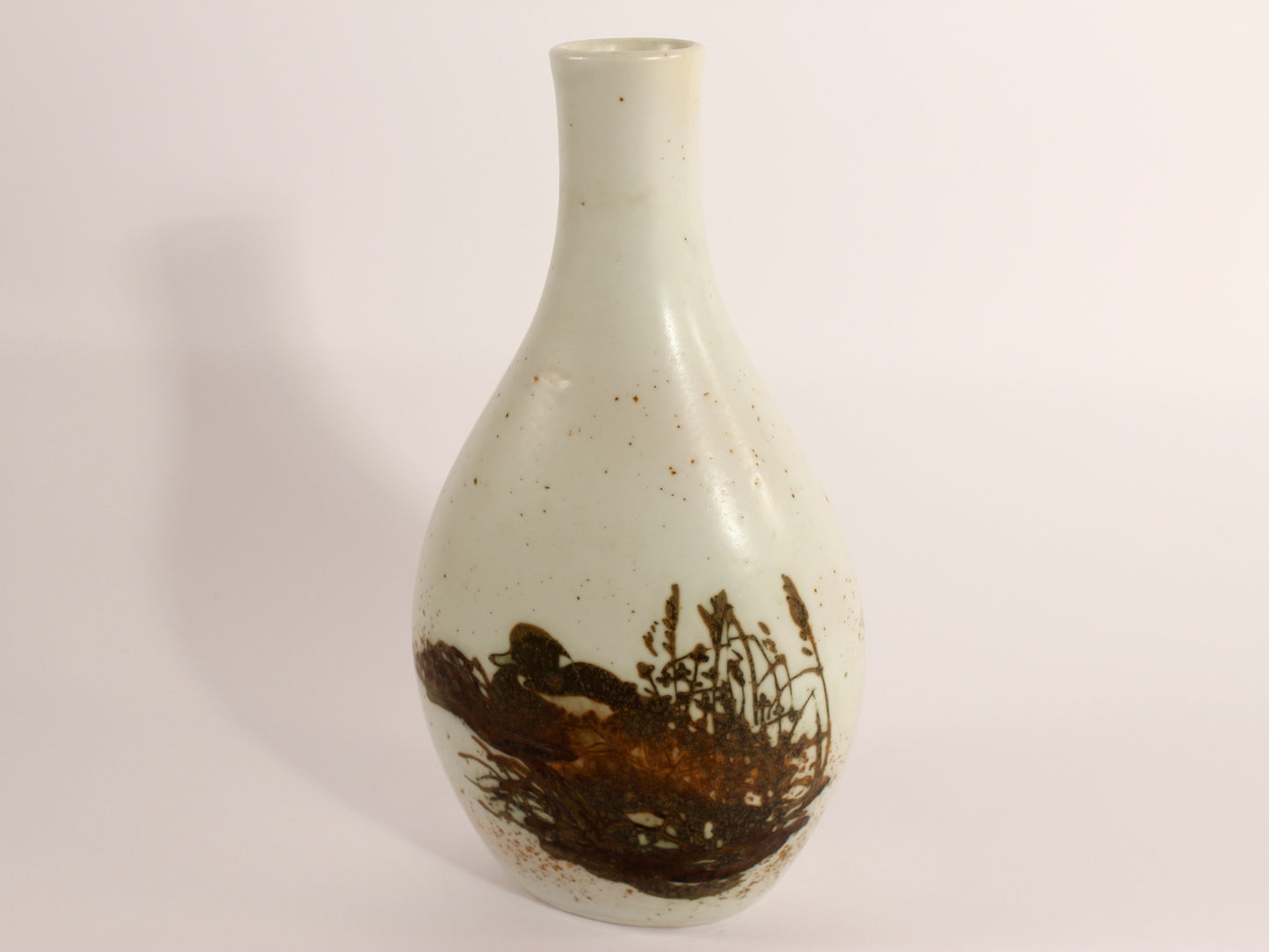 Royal Copenhagen Vaso Fajance "Diana Vase" Nils Thorsson decorazione porcellana da collezione, cm 19