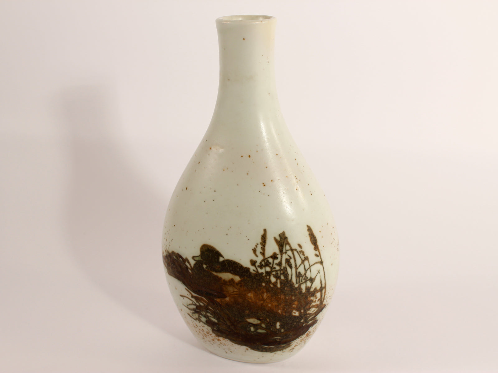 Royal Copenhagen Vaso Fajance "Diana Vase" Nils Thorsson decorazione porcellana da collezione, cm 19