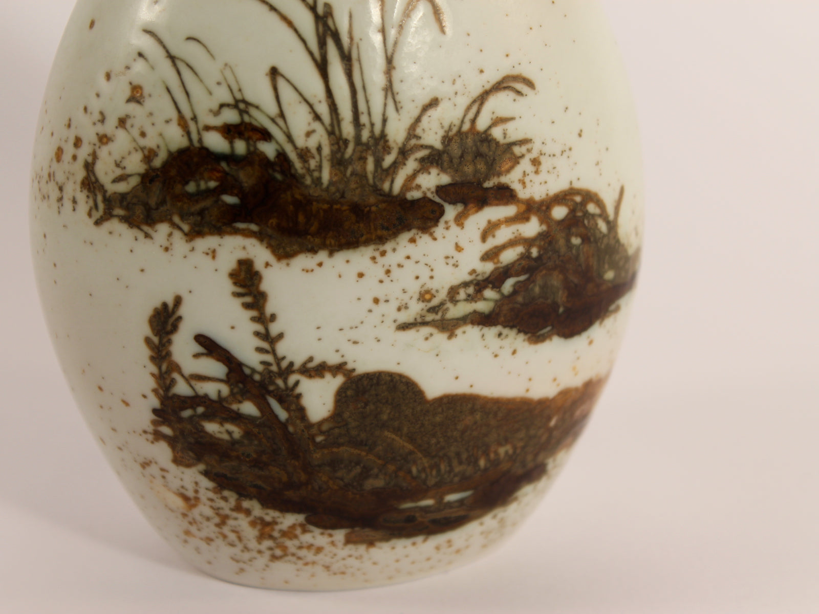 Royal Copenhagen porcellana Vaso Fajance "Diana Vase" Nils Thorsson d'antiquariato, cm 19