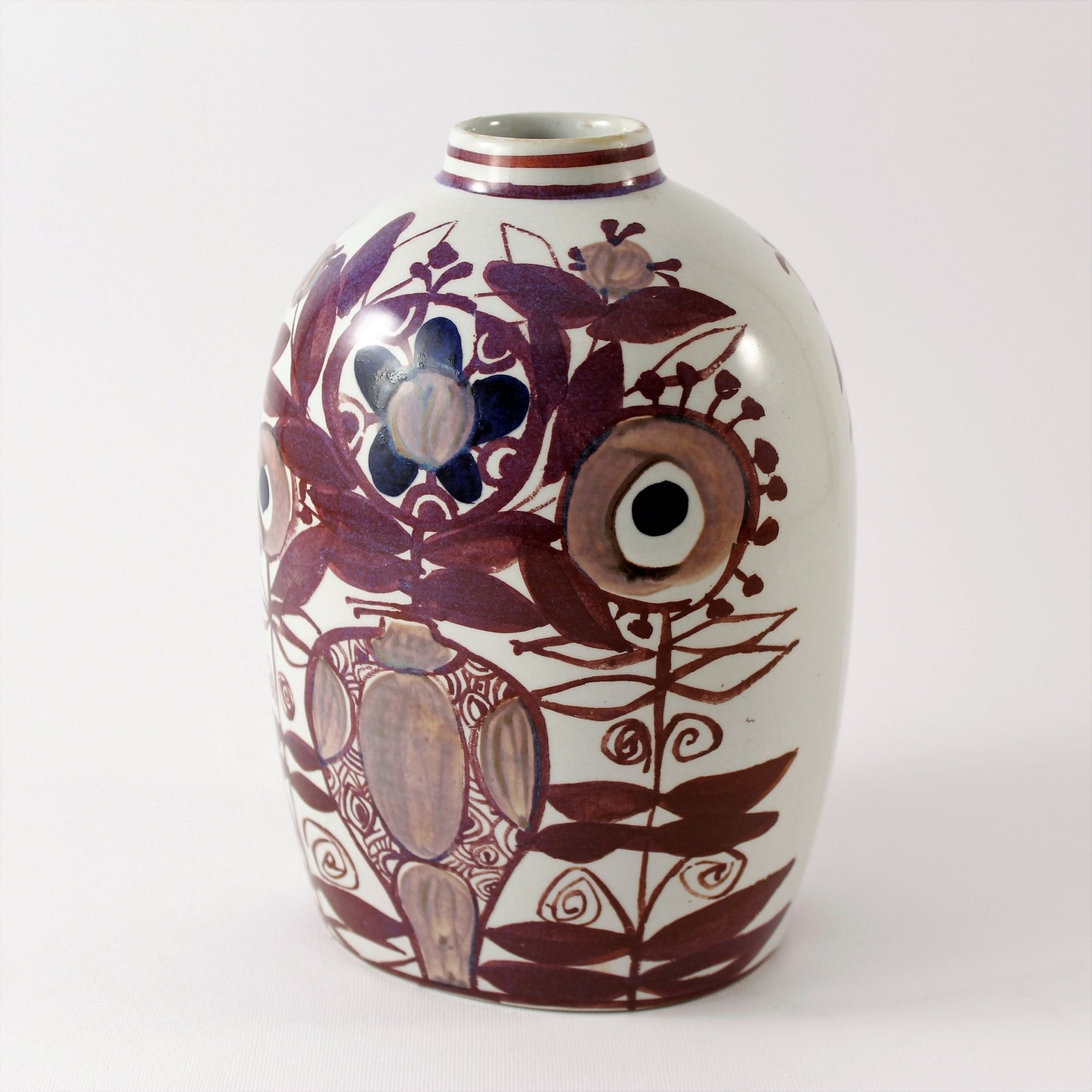Vaso Fajance Tenera Kari Christensen Royal Copenhagen porcellana autentica, cm 18