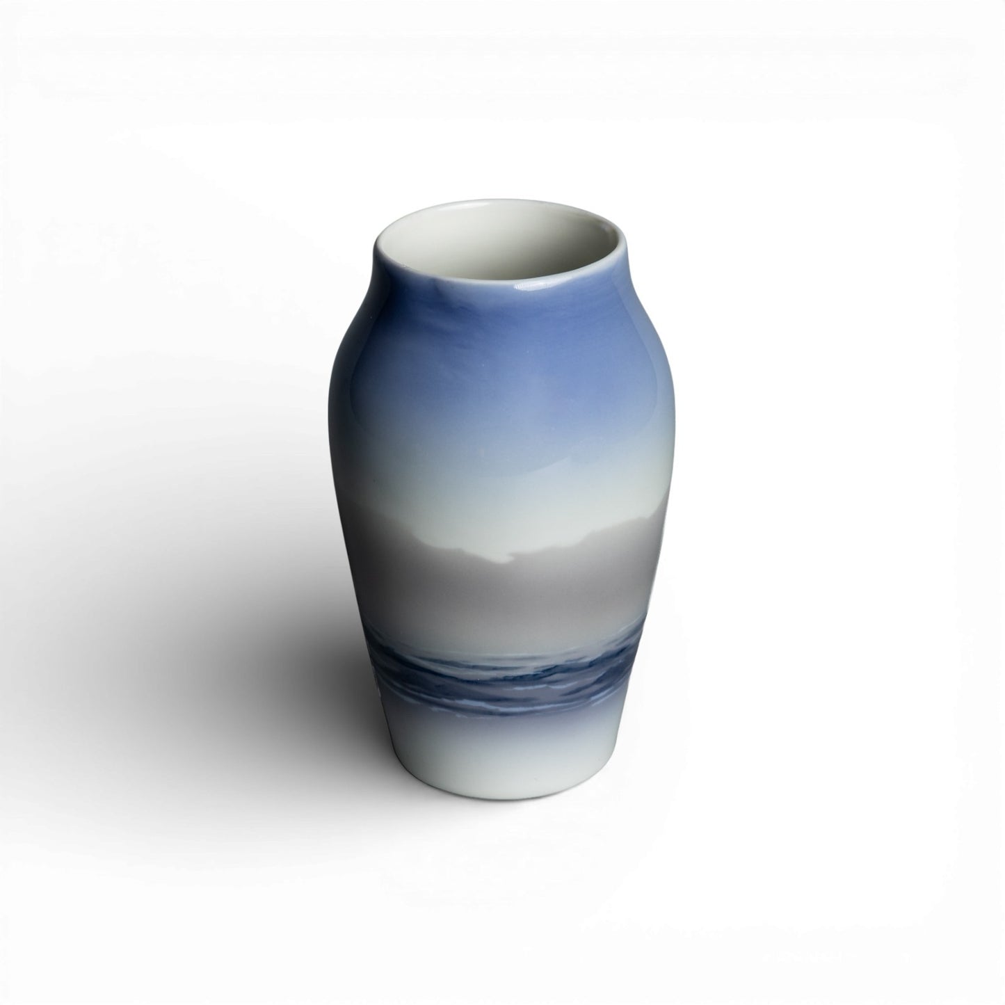 Vaso in "Anatra in Volo" cod 1087-88 porcellana pezzo da collezione, cm 13