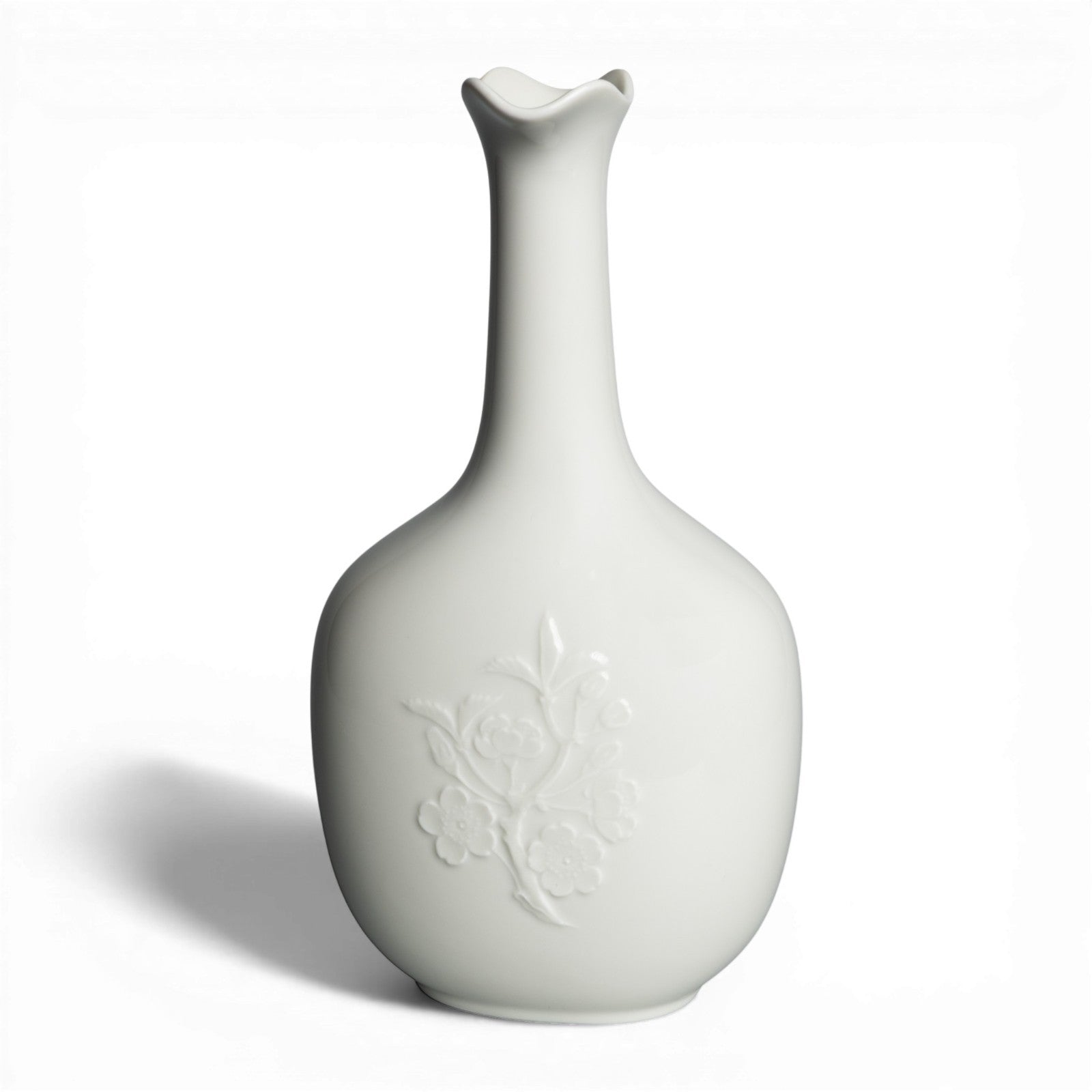 Royal Copenhagen Vaso in Bianca "Blanc de Chine" cod 4494 decorazione porcellana da collezione, cm 24