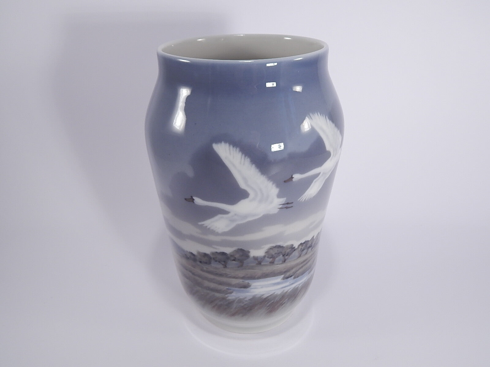 Vaso in "Cigni in Volo" cod 1955/1217 Royal Copenhagen porcellana autentica, cm 26 #1