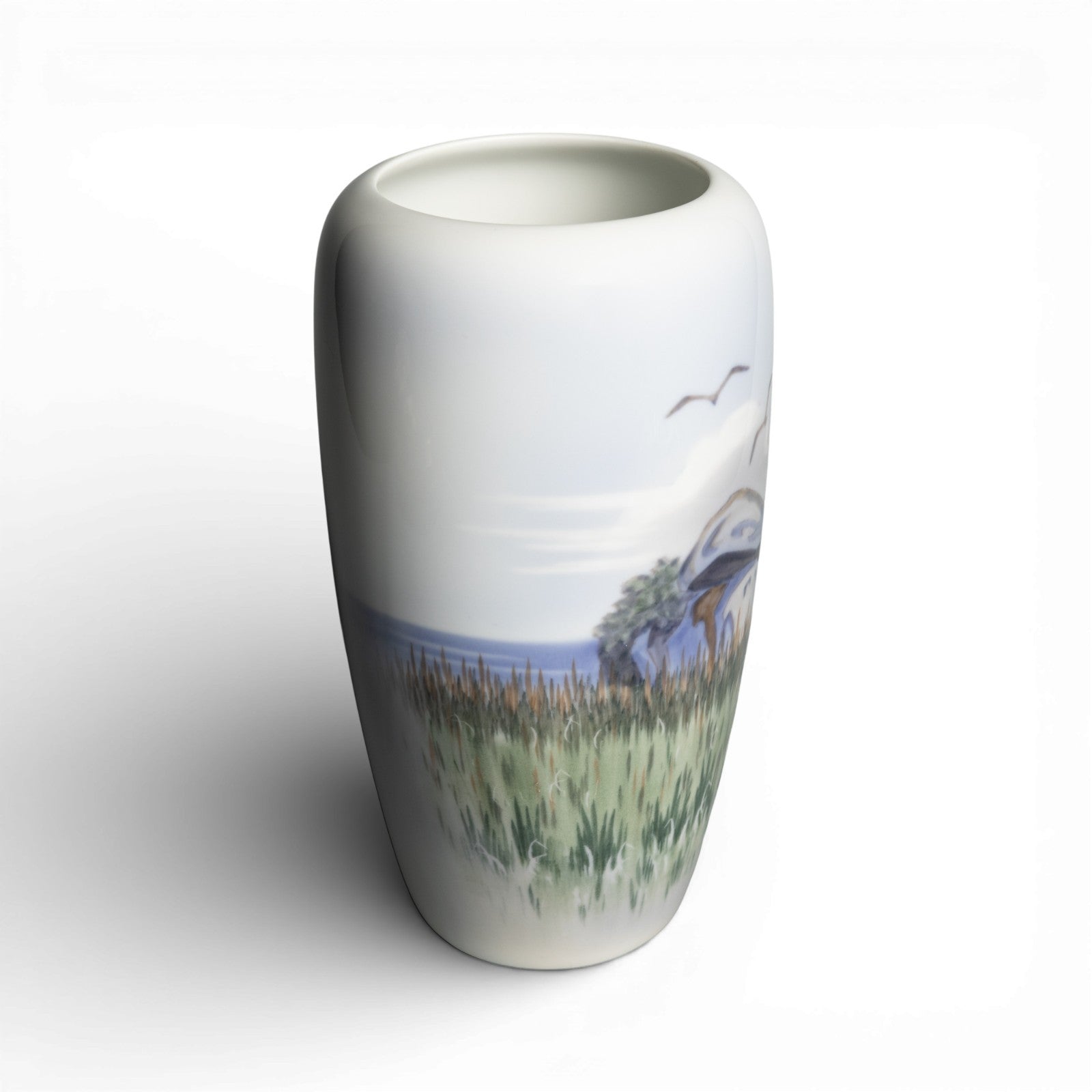 Royal Copenhagen Vaso in "Dolmen" cod 2694-1049 decorazione porcellana da collezione, cm 24