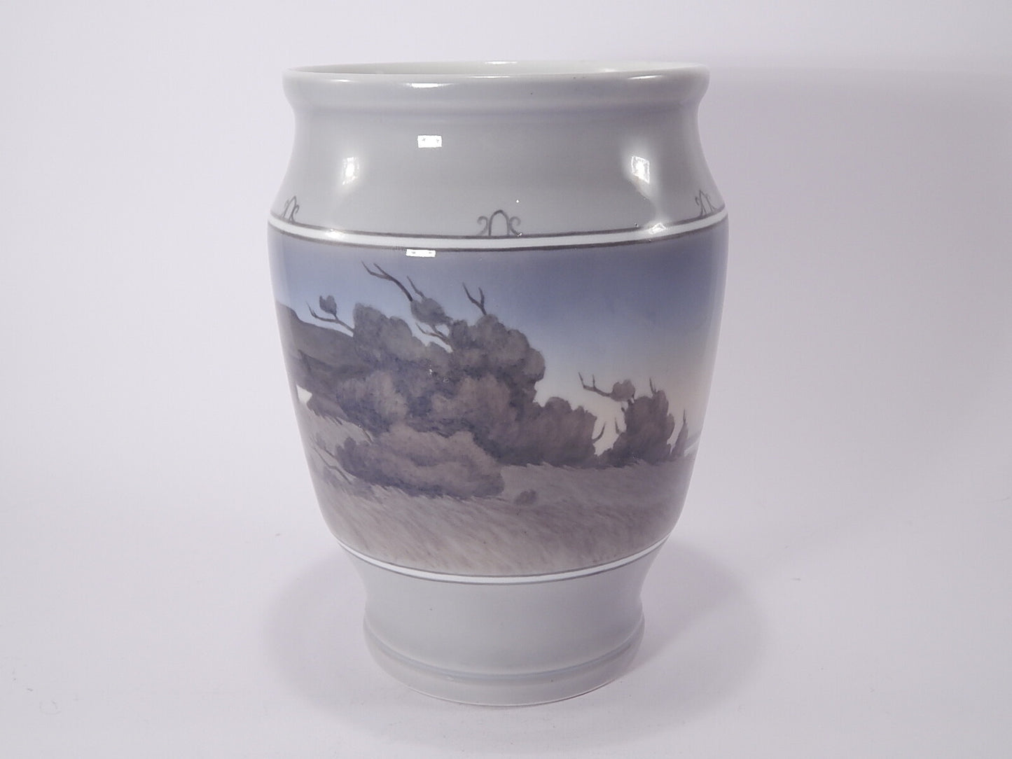 Royal Copenhagen Vaso in "Dolmen e la Luna" cod 2192/1906 decorazione porcellana da collezione, cm 24