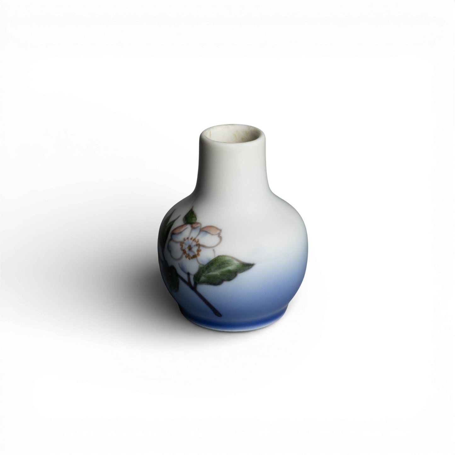 Vaso in "Fiore Bianco" cod 366-116 Royal Copenhagen porcellana autentica, cm 7