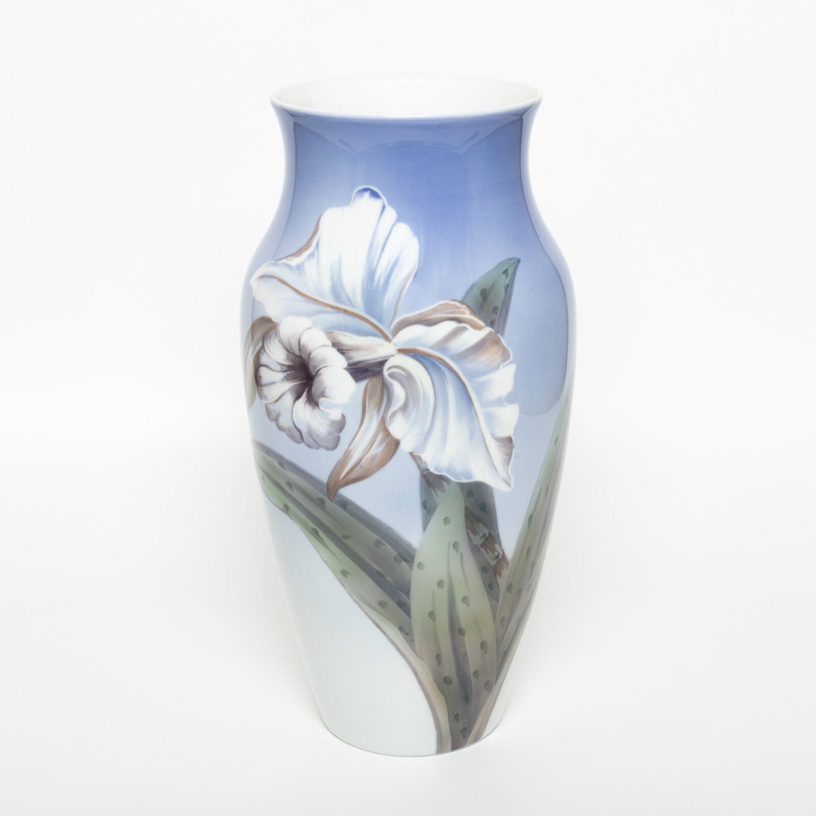 Vaso in "Giglio" cod 2640/137-2 Royal Copenhagen porcellana autentica, cm 32