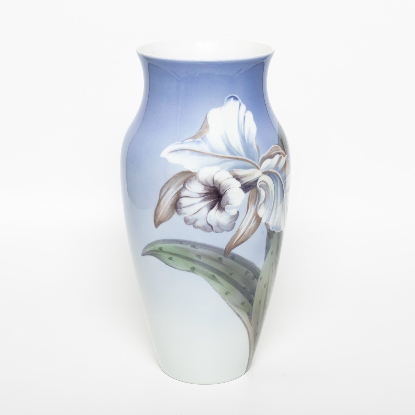Royal Copenhagen Vaso in "Giglio" cod 2640/137-2 decorazione porcellana da collezione, cm 32