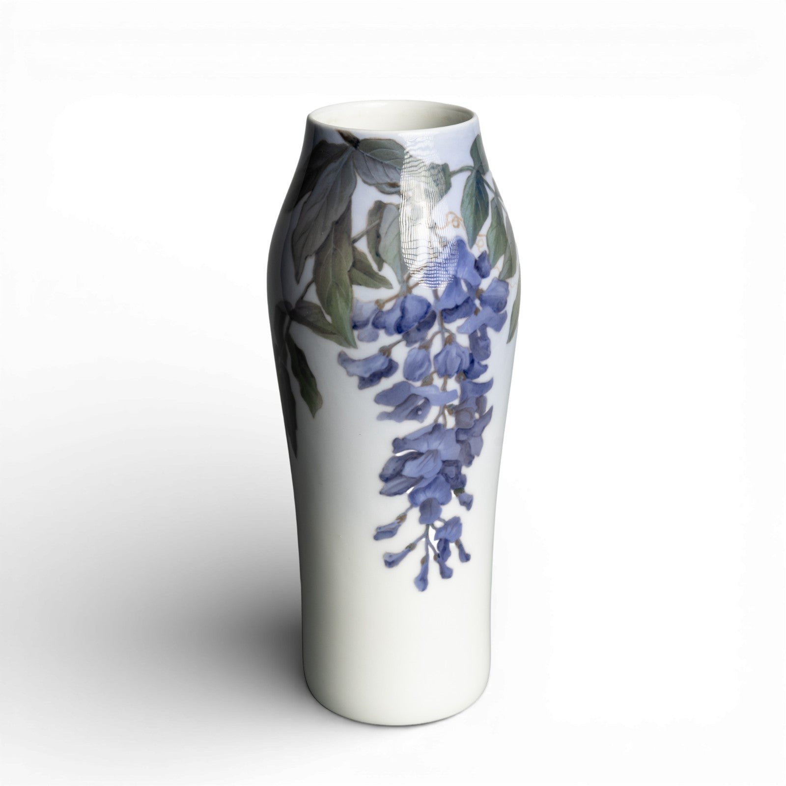 Vaso in "Glicine con Farfalle" cod 181-232 Royal Copenhagen porcellana autentica, cm 24
