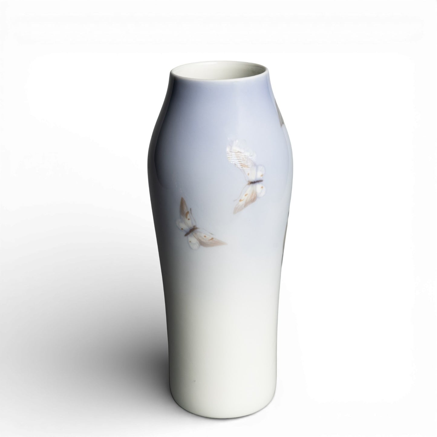 Royal Copenhagen porcellana Vaso in "Glicine con Farfalle" cod 181-232 d'antiquariato, cm 24