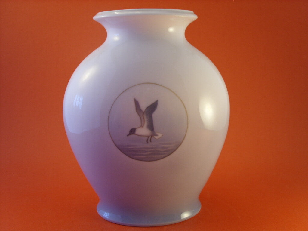 Vaso in "Palazzo Anatra" Royal Copenhagen porcellana autentica, cm 23
