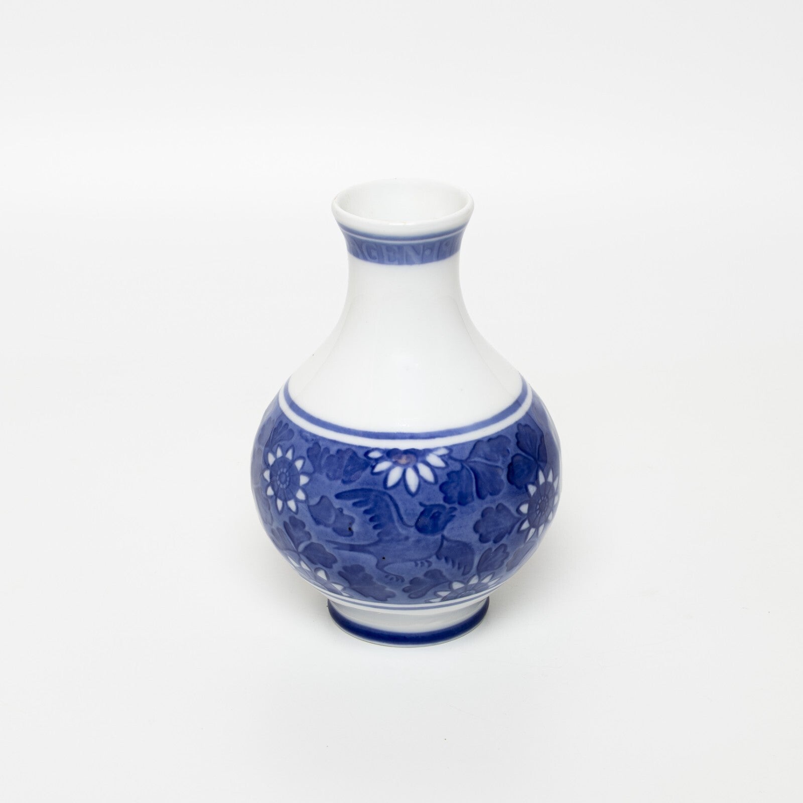 Royal Copenhagen Vaso in "Rundskuedagen " cod 213 decorazione porcellana da collezione, cm 15