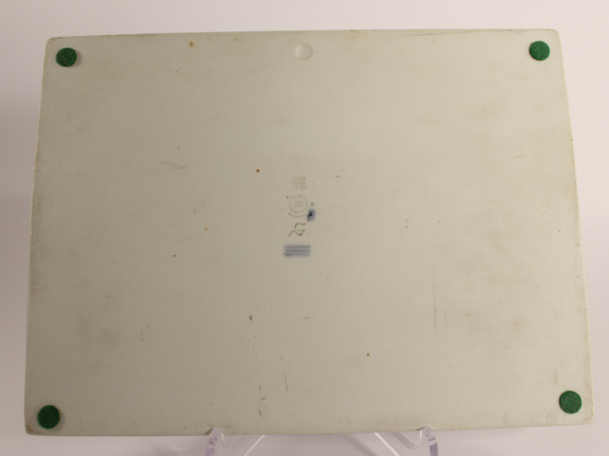 Royal Copenhagen vassoio Fajance Diana Tray di Nils Thorsson, oggetto da collezione danese