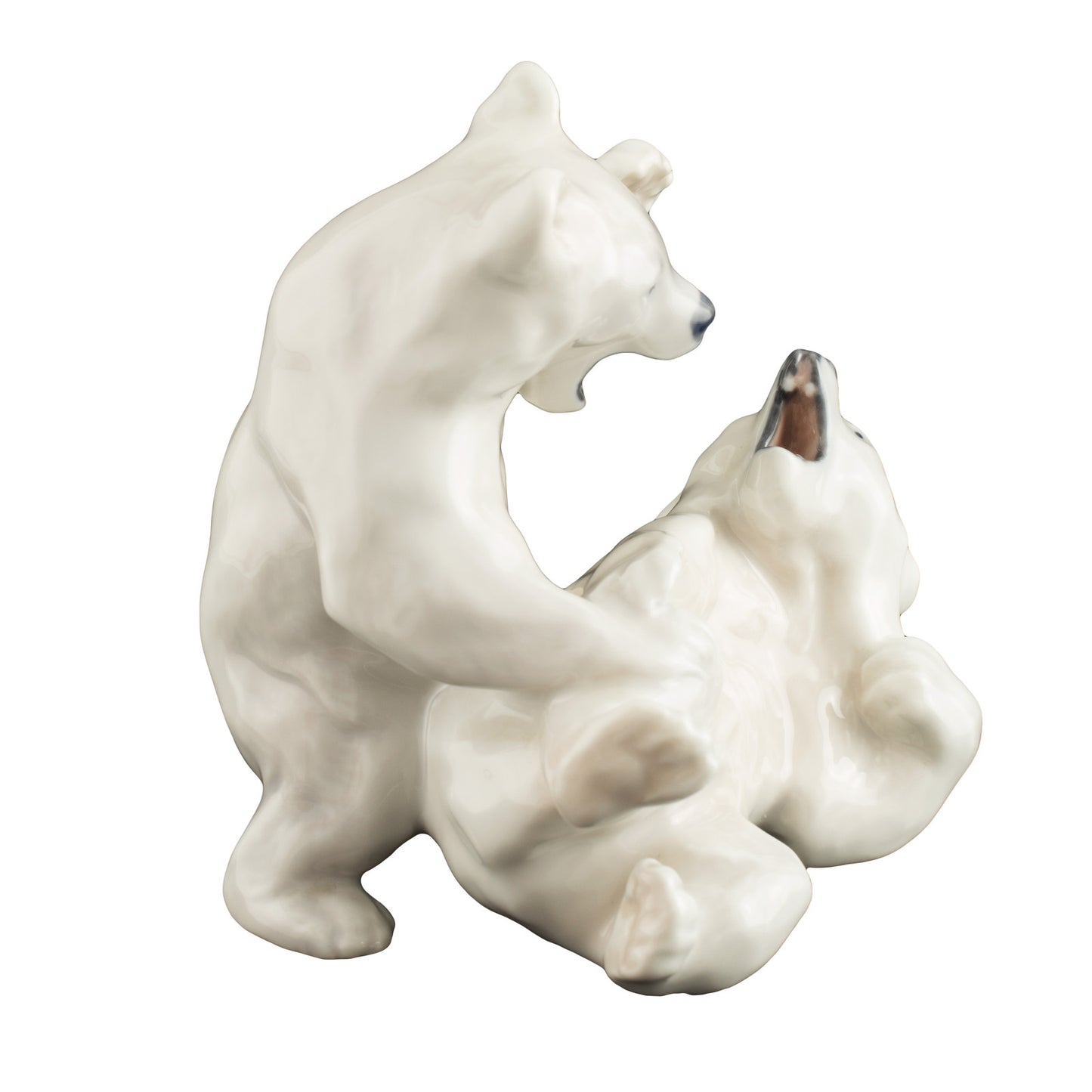 STATUINA PORCELLANA ROYAL COPENHAGEN "Orsi Polari Giocano" 1107 ORIGINALE PRIMA