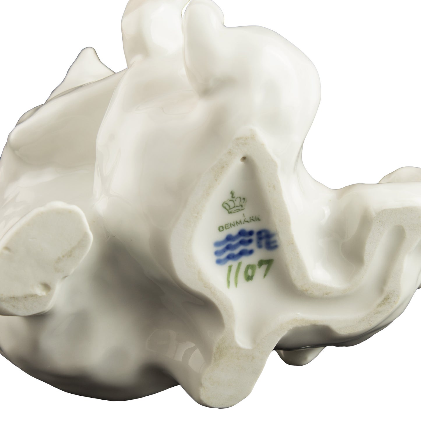 STATUINA PORCELLANA ROYAL COPENHAGEN "Orsi Polari Giocano" 1107 ORIGINALE PRIMA