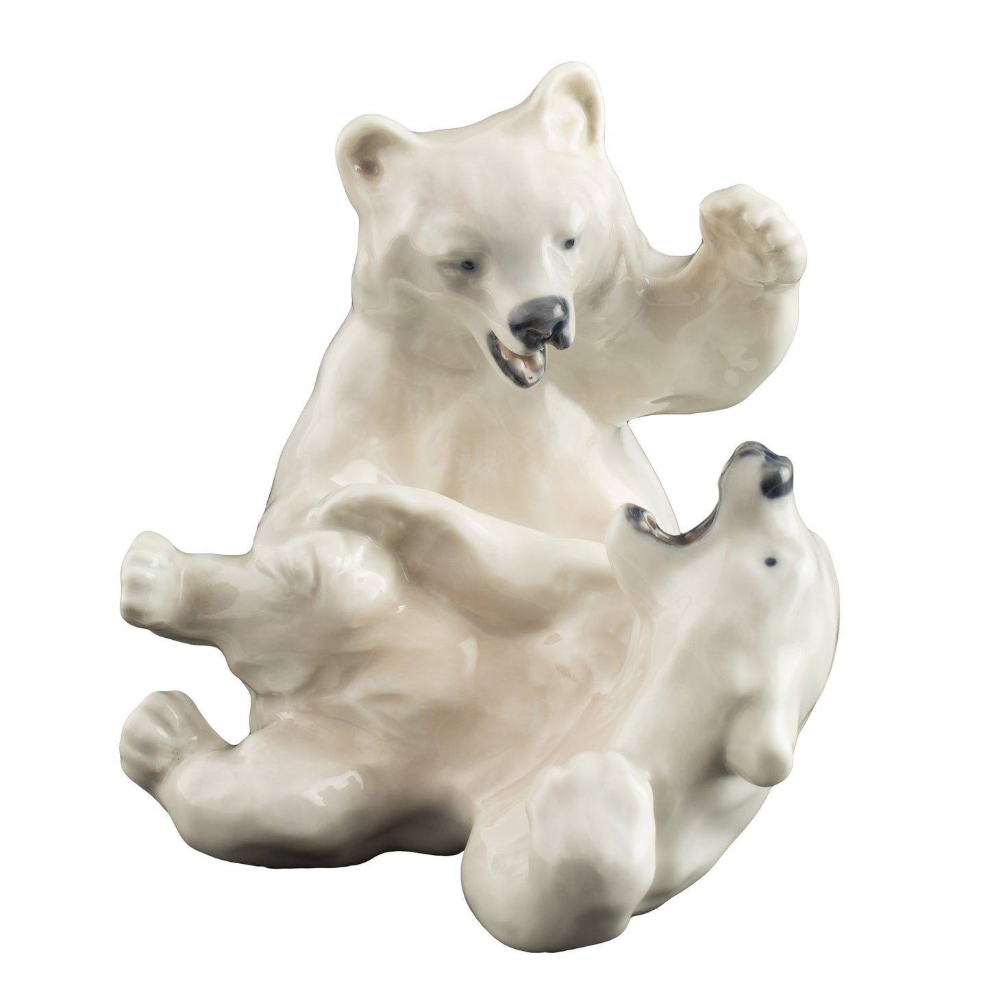 STATUINA PORCELLANA ROYAL COPENHAGEN "Orsi Polari Giocano" 1107 ORIGINALE PRIMA