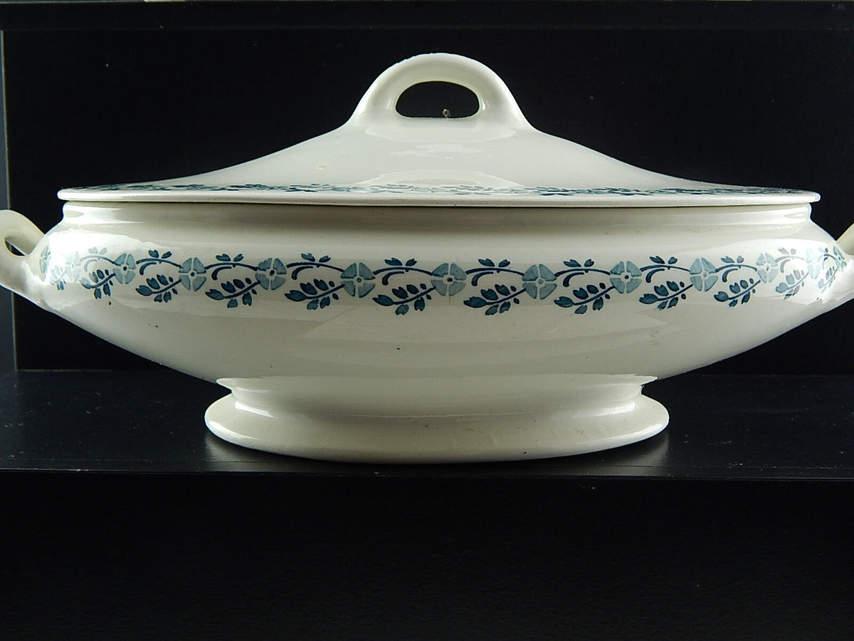 Zuppiera Villeroy & Boch dipinta a mano, ceramica tedesca