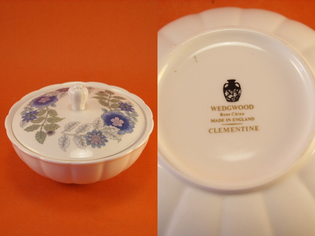 Porcellana inglese Wedgwood, scatola Clementine altezza 6 cm